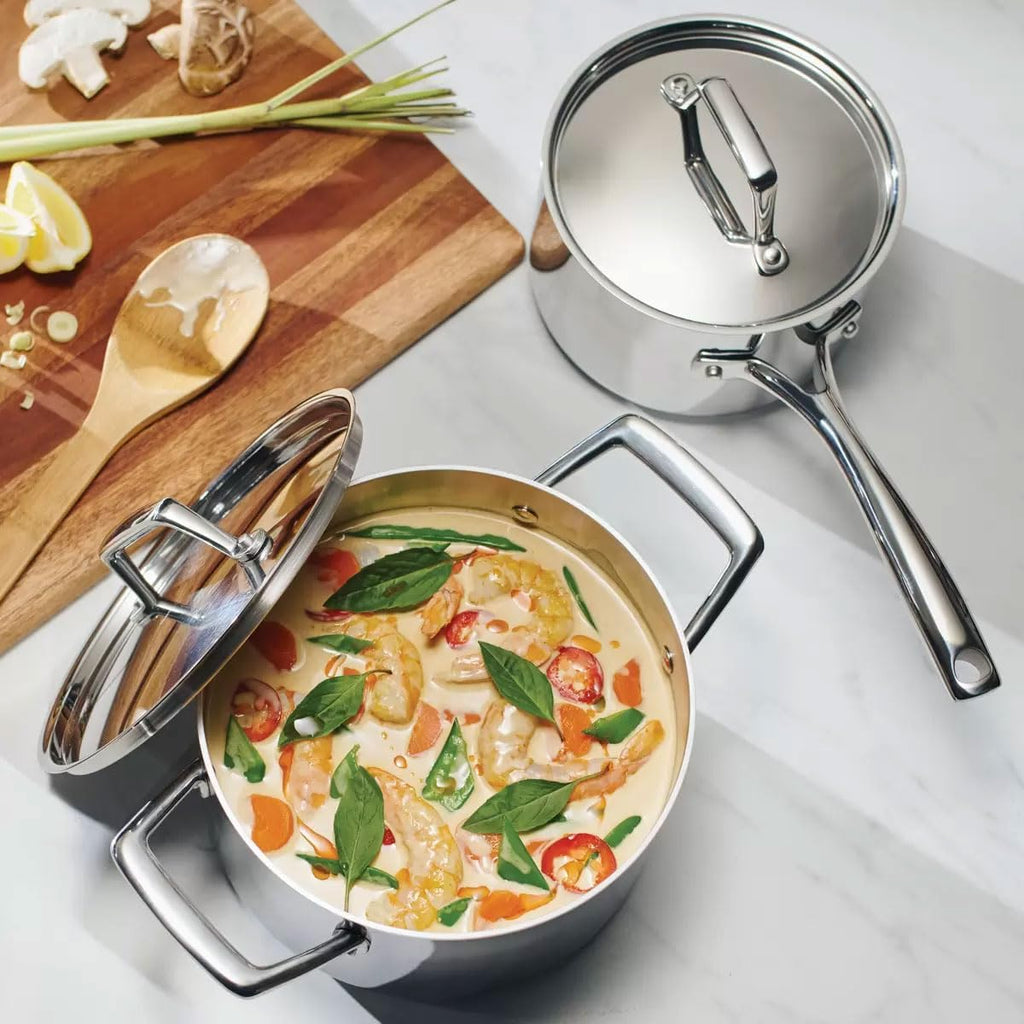 Tramontina Tri-Ply Clad Sauce Pan Set, 4-Piece