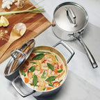Tramontina Tri-Ply Clad Sauce Pan Set, 4-Piece