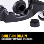 DEWALT DXV08S 8 Gallon Wet/Dry Vacuum, 4 Peak HP Shop Vacuum, Stainless Steel Tank, Silver