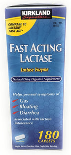Kirkland Signature Fast Acting Lactase - 180 Caplets