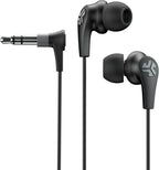 JLab Audio JBuds2 Premium in-Ear Earbuds with Guaranteed Fit | Wired Earbuds | Titanium 10mm Drivers Noise Reducing | Nickle-Plated 3.5mm Audio Jack | Black