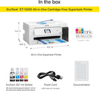 Epson EcoTank ET-15000 Wireless Color All-in-One Supertank Printer with Scanner, Copier, Fax, Ethernet and Printing up to 13 x 19 Inches, White