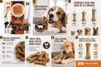 Nylabone Beef Broth Bones Dog Treats (Net 54Count), 2.38 Lb