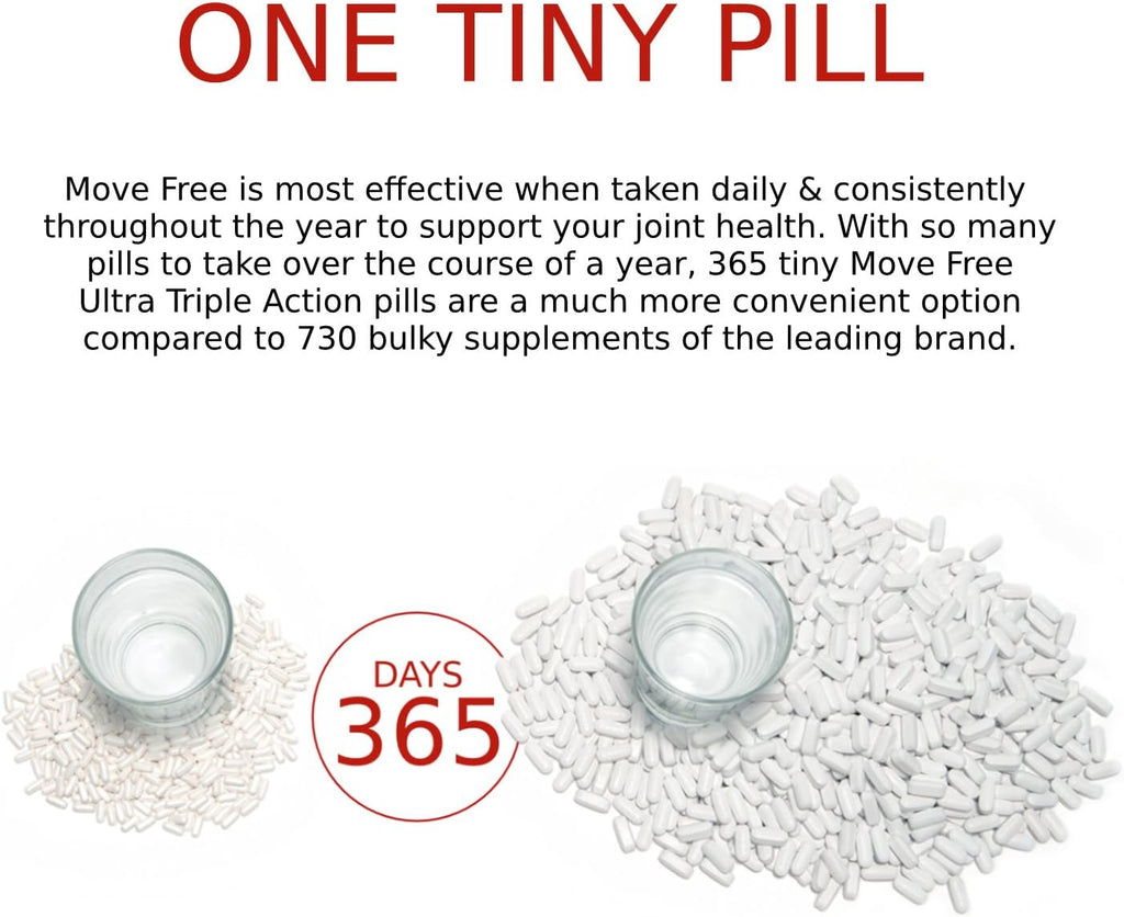 Move Free Type II Collagen, Boron & HA Ultra Triple Action Tablets, Move Free (75 Count in A Bottle) 1 ea (Pack of 3)
