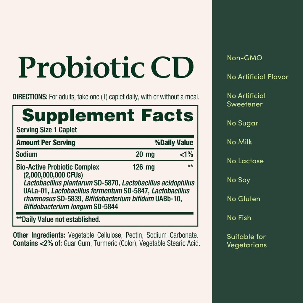 Nature's Bounty Ultra Strength Probiotic 10 Twin Pack, Immune and Upper Respiratory Health, 30 Count (Pack of 2)