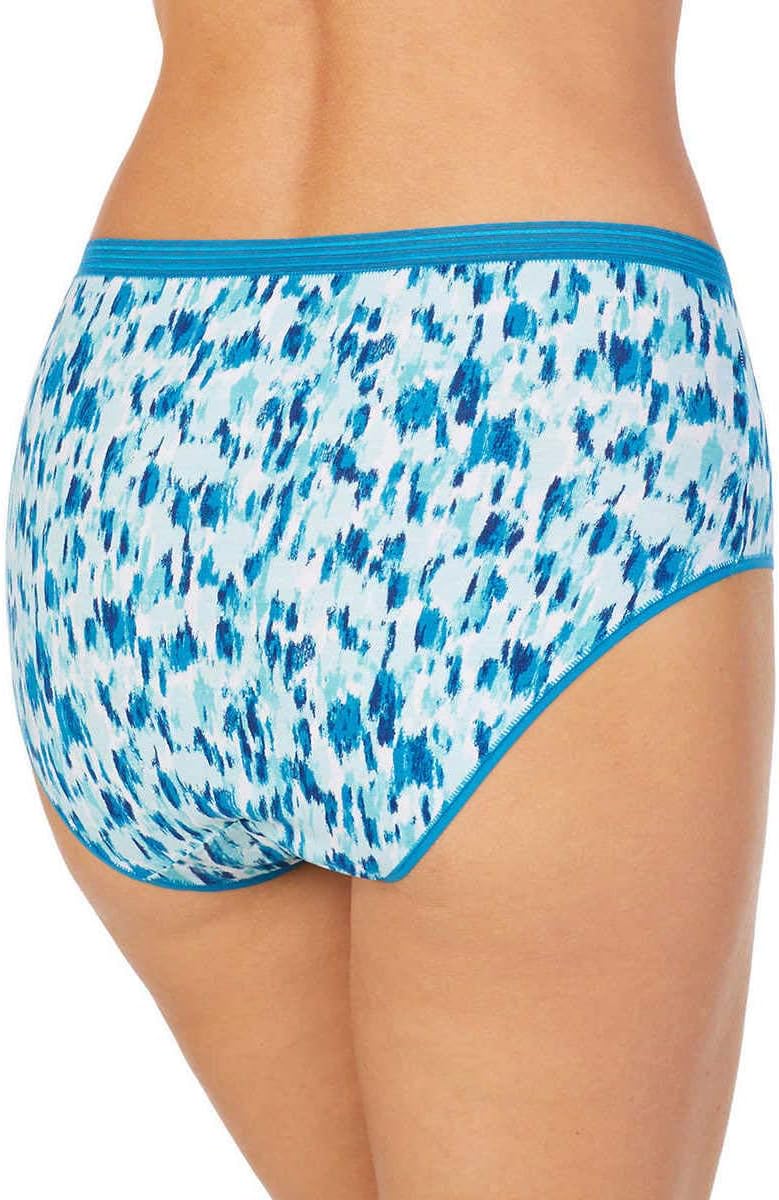 Carole Hochman Womens 5 Pack Midnight Cotton Luxe Briefs (Turkish Tile, Medium)