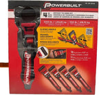 Powerbuilt Ratchet Tie Downs, 4-Piece, 1.5" x 16' | Extra-Wide Cushioned Handles | 1-1/2 in Extra-Wide Straps with Reinforced Edges