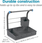 Polder Under Sink Storage Caddy, Kitchen and Bathroom Organization and Storage with Tray, Easy-to-Assemble, 16.75" x 10.5" x 16.5"