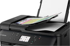 Canon PIXMA TR7520 All-In-One Wireless Home Photo Office All-In-One Printer with Scanner, Copier and Fax: Airprint and Google Cloud Compatible, Black, Works with Alexa