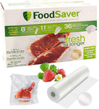 FoodSaver Special Value Vacuum Seal Combo Pack 1-8"Roll; 4-11"Rolls; 36 Pre-Cut Bags