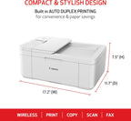 Canon PIXMA TR4720 All-in-One Wireless Printer Home use, with Auto Document Feeder, Mobile Printing and Built-in Fax, White