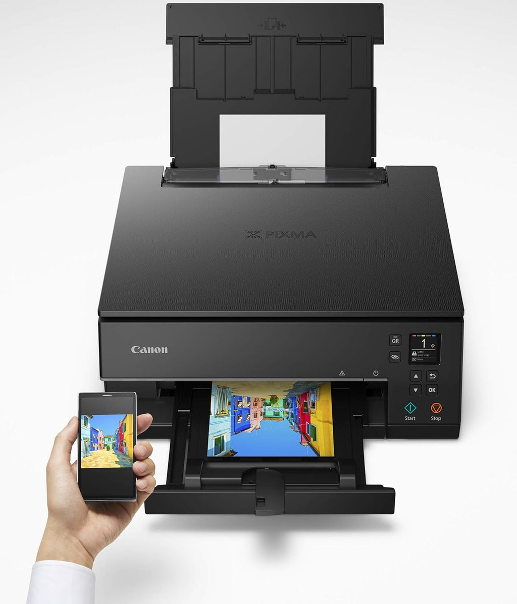Canon Pixma TS6320 Wireless All-in-One Photo Printer with Copier, Scanner and Mobile Printing, Black, Amazon Dash Replenishment
