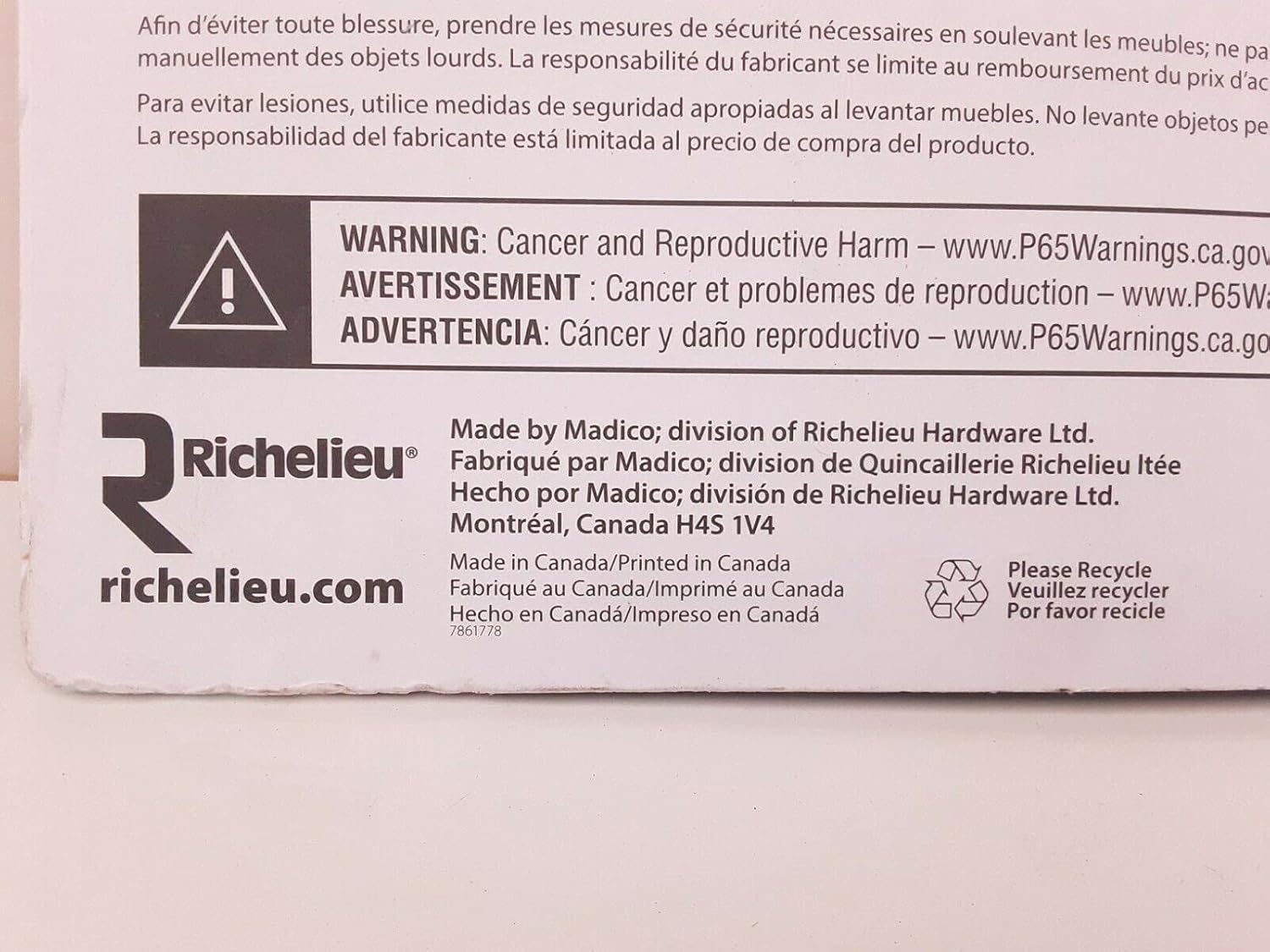 RICHELIEU Eco Feltac Surface Savers Household Kit