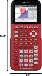 Texas Instruments TI-84 Plus CE Color Graphing Calculator, Radical Red Small