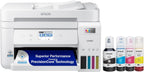 Epson EcoTank ET-4850 Wireless All-in-One Cartridge-Free Supertank with Scanner Copier, Fax, ADF and Ethernet, The Printer Office Printer - White