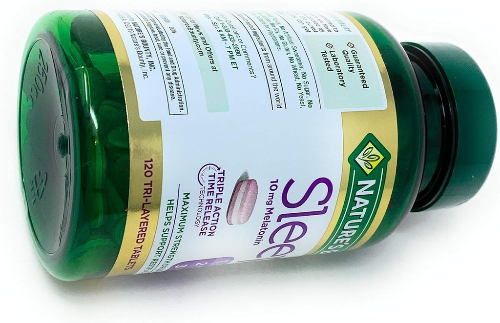 Nature's Bounty Sleep3 10mg. Melatonin, 120 Tablets