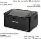PANTUM PantumP2502W Monochrome Laser Printer Home Office School Student Mobile Wireless Printing- Small