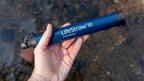 LifeStraw Personal — Water Filter for Hiking, Camping, Travel, and Emergency Preparedness, 4 Pack, Navy