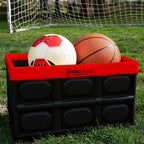 GREENMADE InstaCrate Collapsible Storage Container, 12 gal, Red/Black