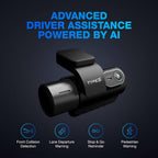 Type S T402 4K Dual View 2-Channel Dash Cam with Adaptive AI-Powered Driver Assistance and 1080p Interior Surveillance Cam