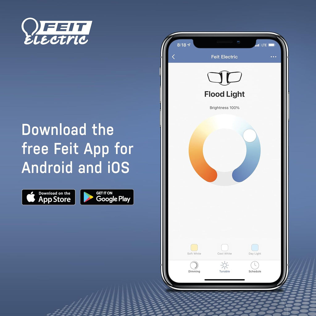Feit Electric TAPE16/RGBW/AG/RP 100 Watt Equivalent WiFi Dimmable, No Hub Required, Alexa or Google Assistant LED Smart Light Tape Strips