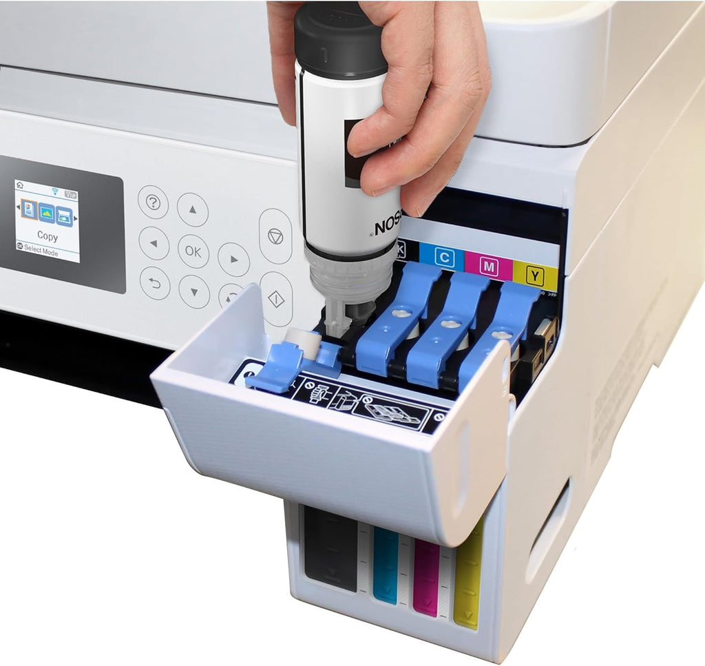 Epson EcoTank ET-2750 Wireless Color All-in-One Cartridge-Free Supertank Printer with Scanner, Copier and Ethernet, Regular