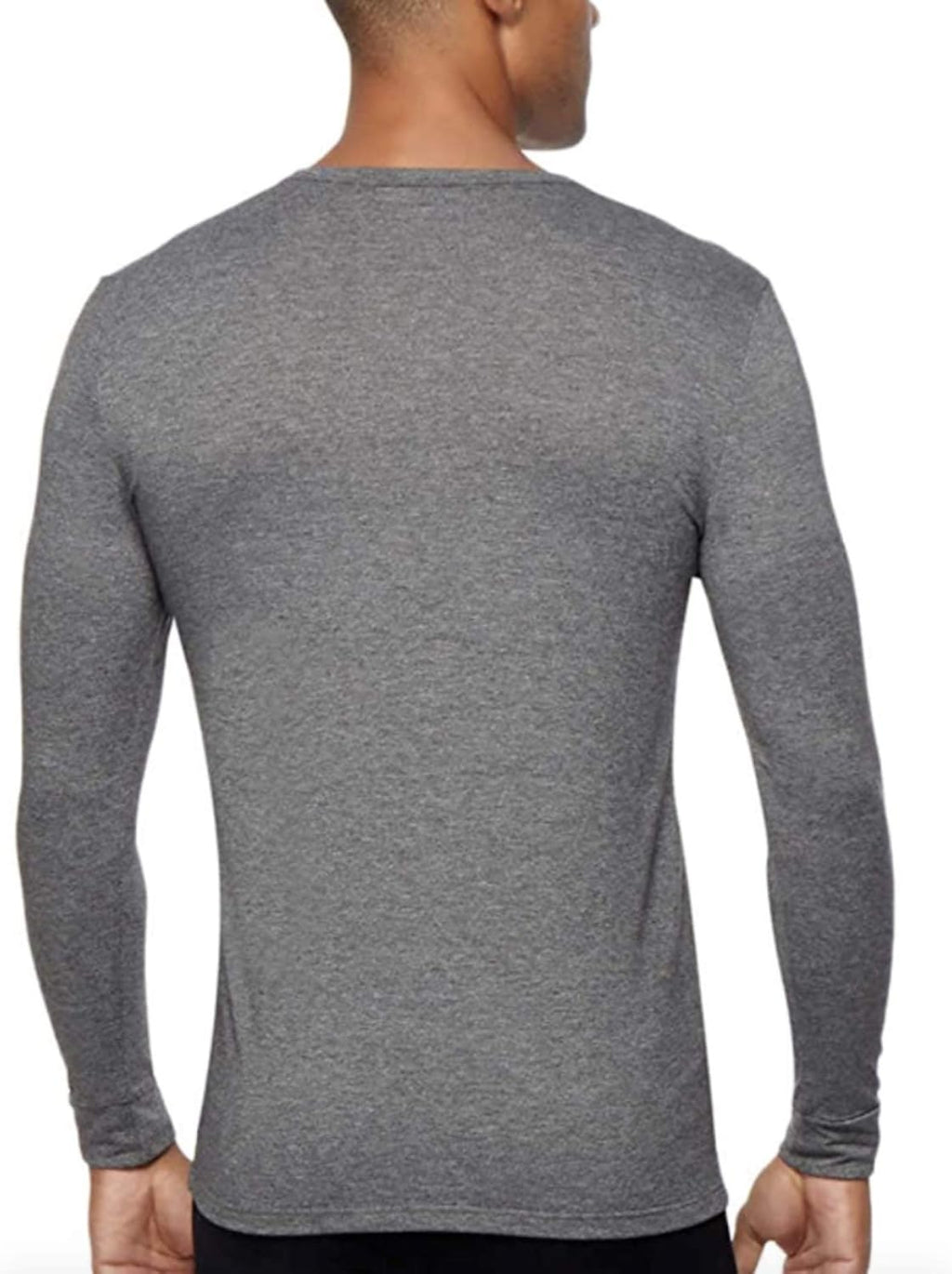 32 Degree Men's Heat Long Sleeve Scoop Neck Tee 2-Pack sz M White/Grey