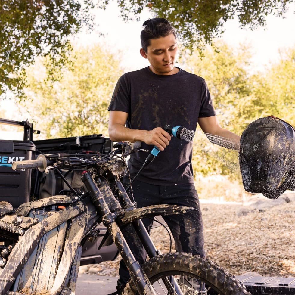 RinseKit PRO Portable Shower 3.5 Gal., High Pressure, Battery Powered, 6 Month Battery Life, Heating Options Available, Perfect for Camping, Beach, Van Life and More