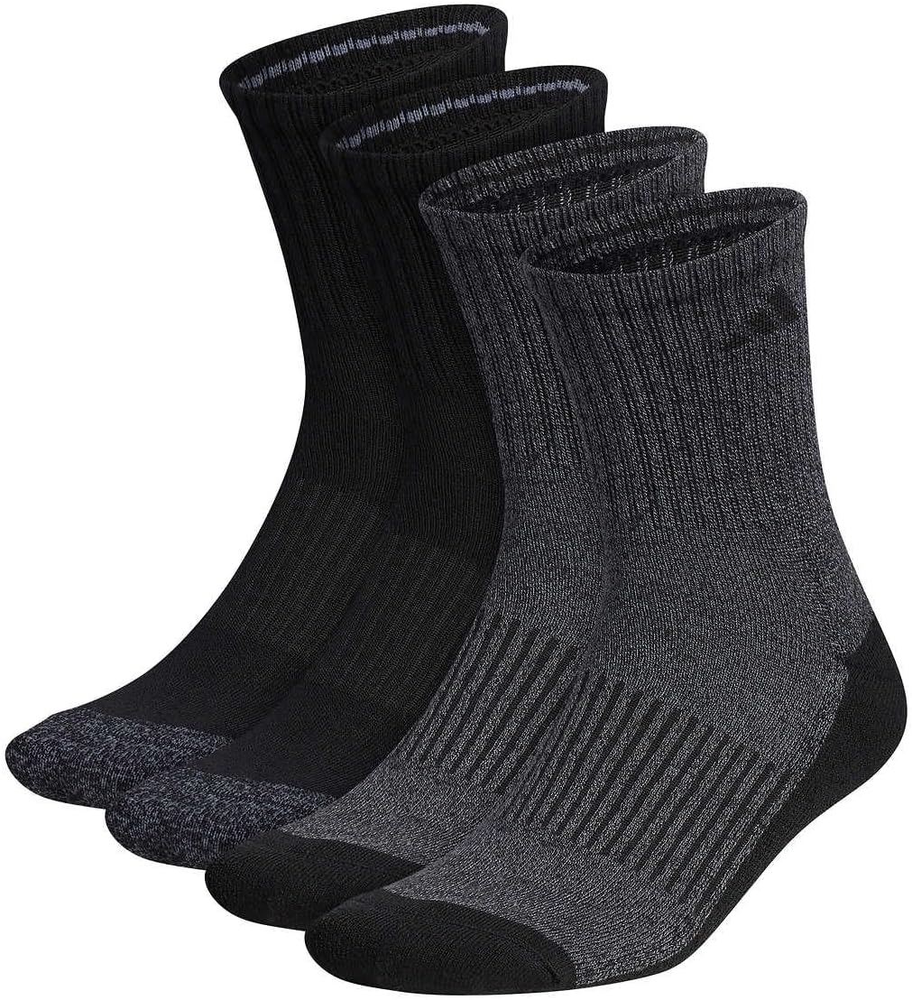 adidas Men's High Quarter Sock, 4-pack