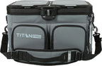Titan PRO by Arctic Zone 48 Can Triple Zipperles Cooler (Grey)