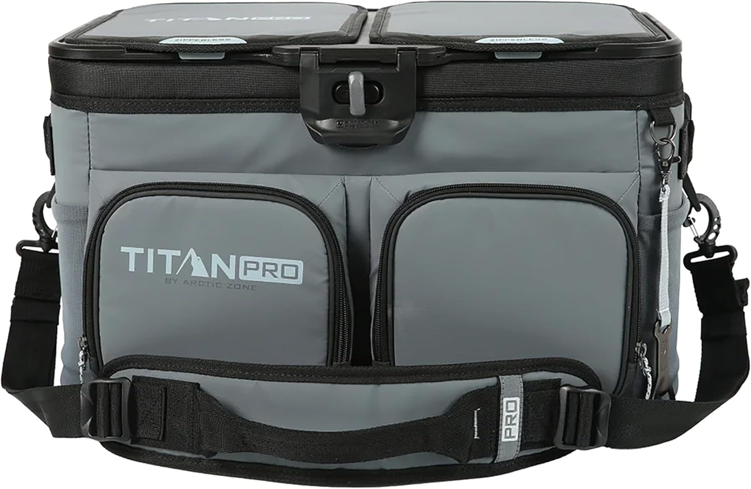 Titan PRO by Arctic Zone 48 Can Triple Zipperles Cooler (Grey)