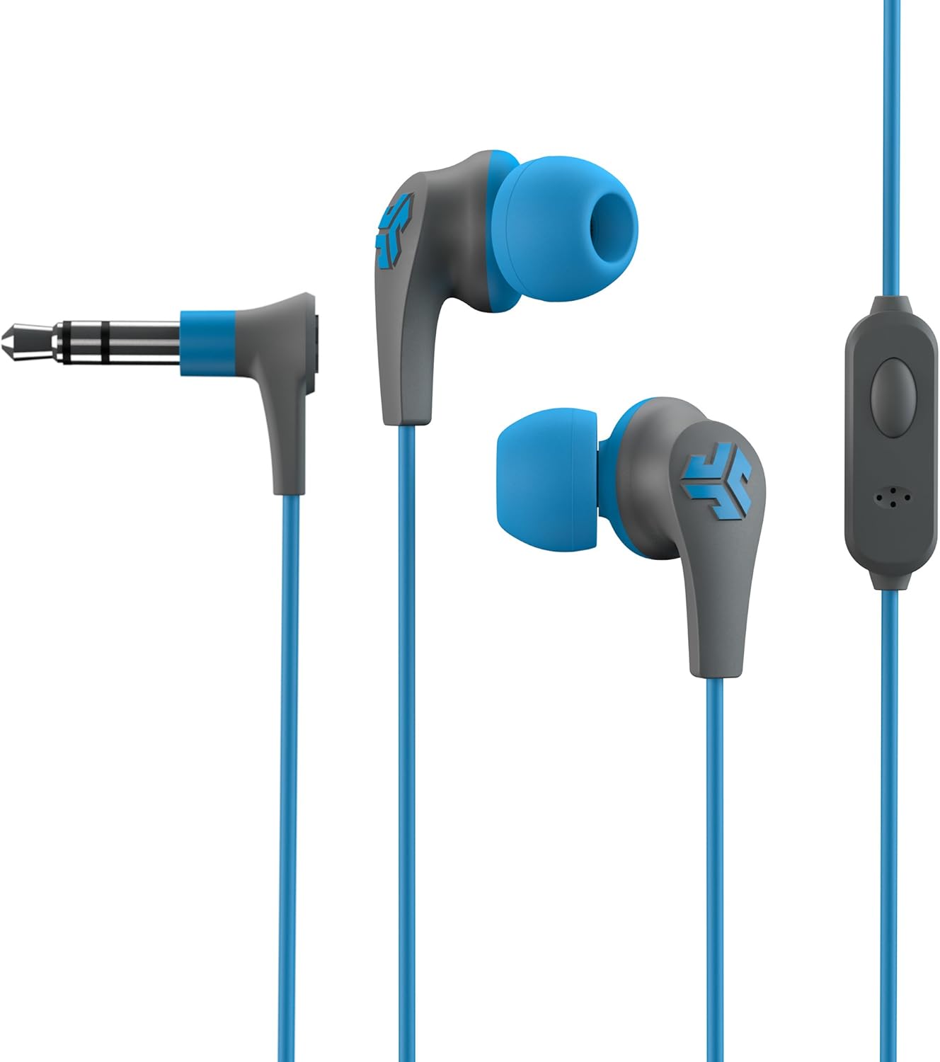 JLab Audio JBudsPRO Premium in-ear Earbuds with Mic, Guaranteed Fit, GUARANTEED FOR LIFE - Blue