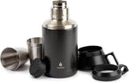Manna Stack Stainless Steel Insulated Growler - 64 Oz - Onyx