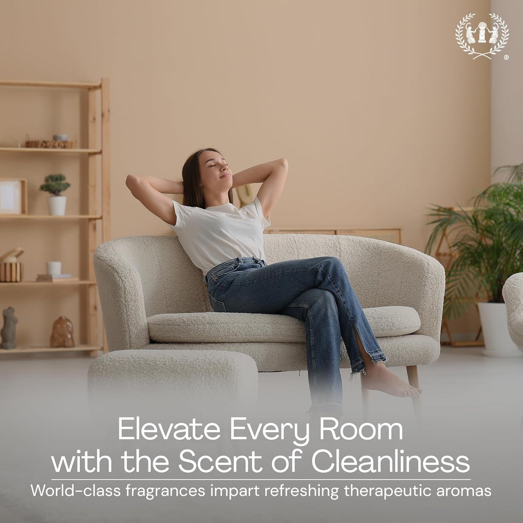 Muse Apothecary Home Ritual Refreshing Room Mist, Essential Oil Infused, Mediterranean citrus & Tonka Bean + Warm Cedarwood, 2 pack 12 fl oz each