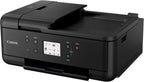 Canon PIXMA TR7520 All-In-One Wireless Home Photo Office All-In-One Printer with Scanner, Copier and Fax: Airprint and Google Cloud Compatible, Black, Works with Alexa
