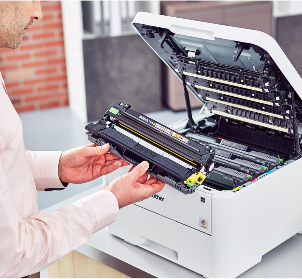 Brother HL-L3230CDW Compact Digital Color Printer Providing Laser Printer Quality Results with Wireless Printing and Duplex Printing, Amazon Dash Replenishment Ready, White