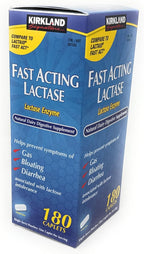 Kirkland Signature Fast Acting Lactase - 180 Caplets