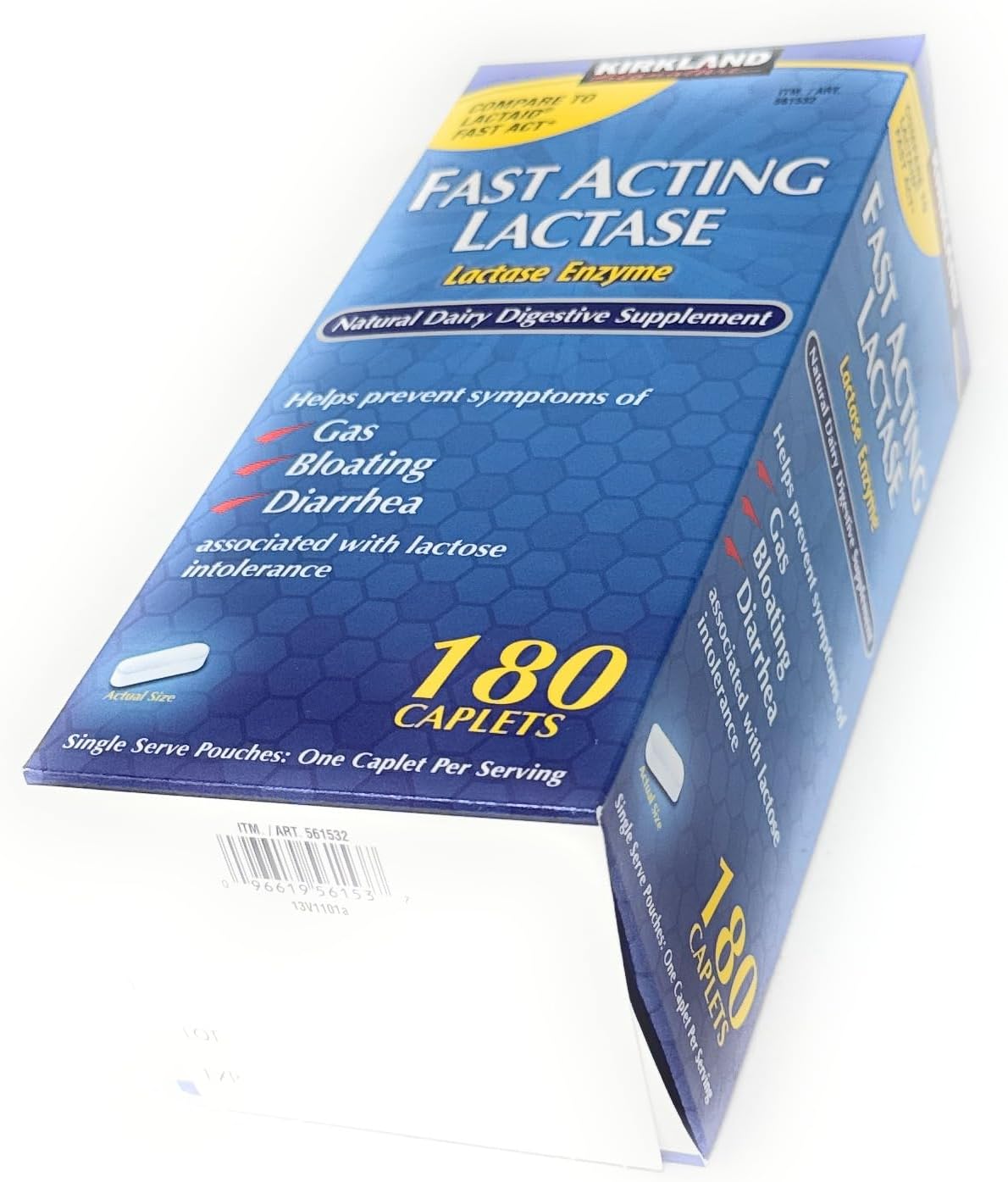 Kirkland Signature Fast Acting Lactase - 180 Caplets