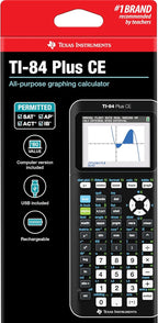 Texas Instruments TI-84 Plus CE Color Graphing Calculator, Black