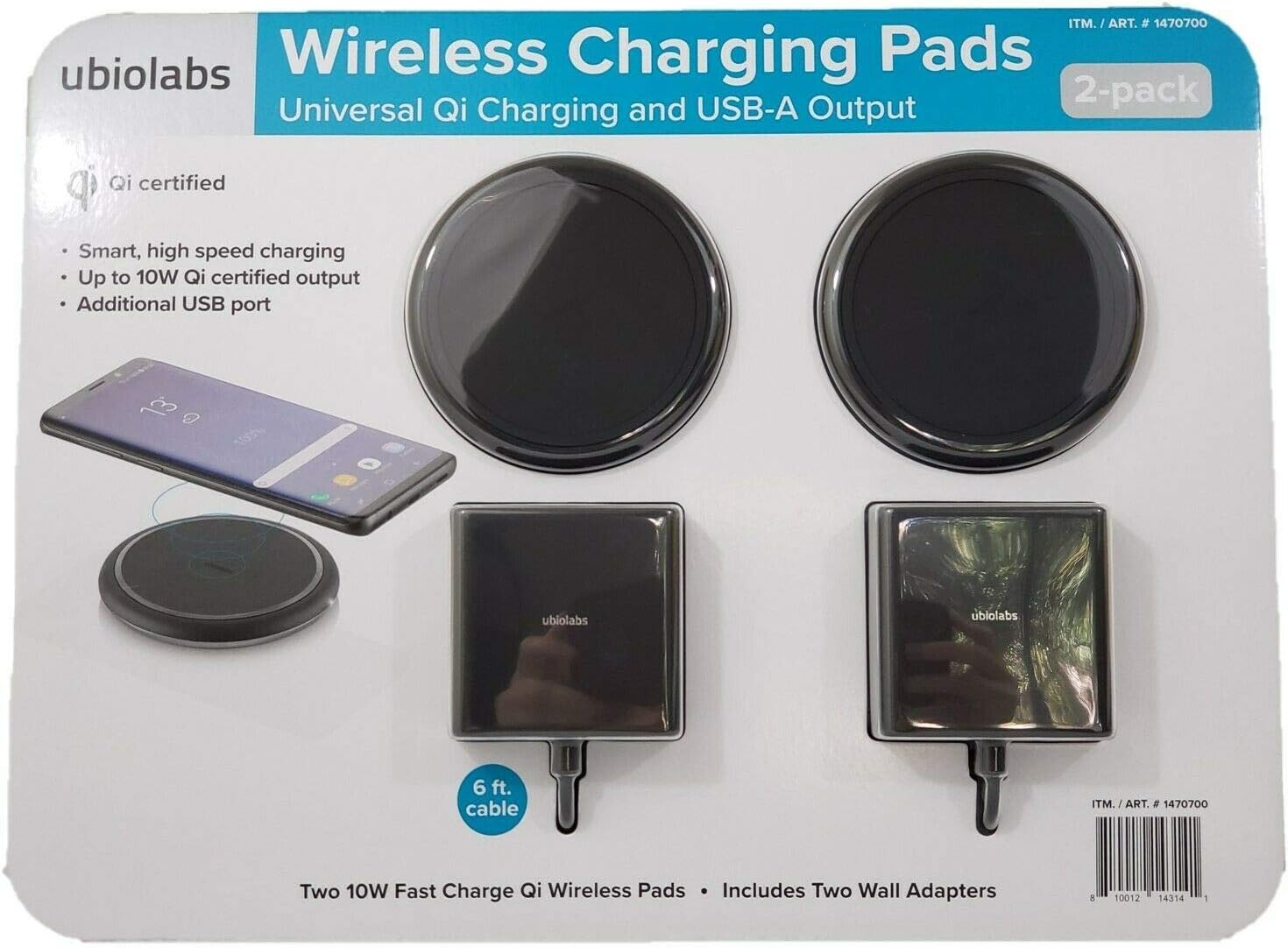 Ubio Labs Wireless Charging Station 2 Pack