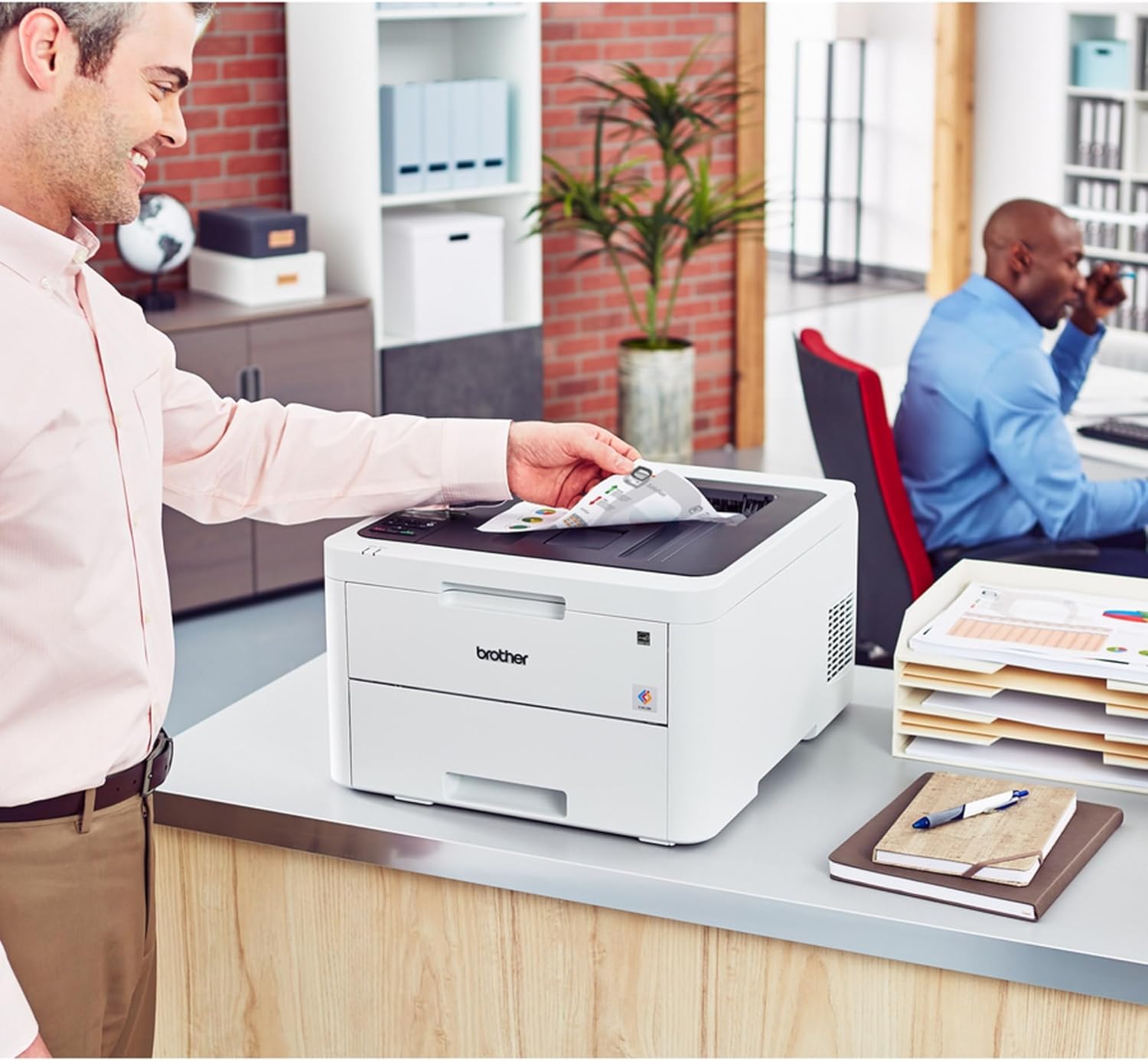 Brother HL-L3230CDW Compact Digital Color Printer Providing Laser Printer Quality Results with Wireless Printing and Duplex Printing, Amazon Dash Replenishment Ready, White