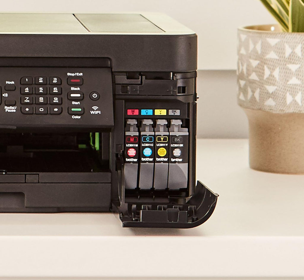 Brother Wireless All-in-One Inkjet Printer, MFC-J491DW, Multi-function Color Printer, Duplex Printing, Mobile Printing,Amazon Dash Replenishment Enabled, Black, 8.5 (MFCJ491DW)