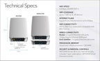 NETGEAR Orbi Whole Home Tri-Band Mesh WiFi 6 System (RBK753S) – with 1-Year NETGEAR Armor Internet Security – Router with 2 Satellite Extenders | Coverage up to 7,500 sq.ft, 40 Devices | 4.2Gbps