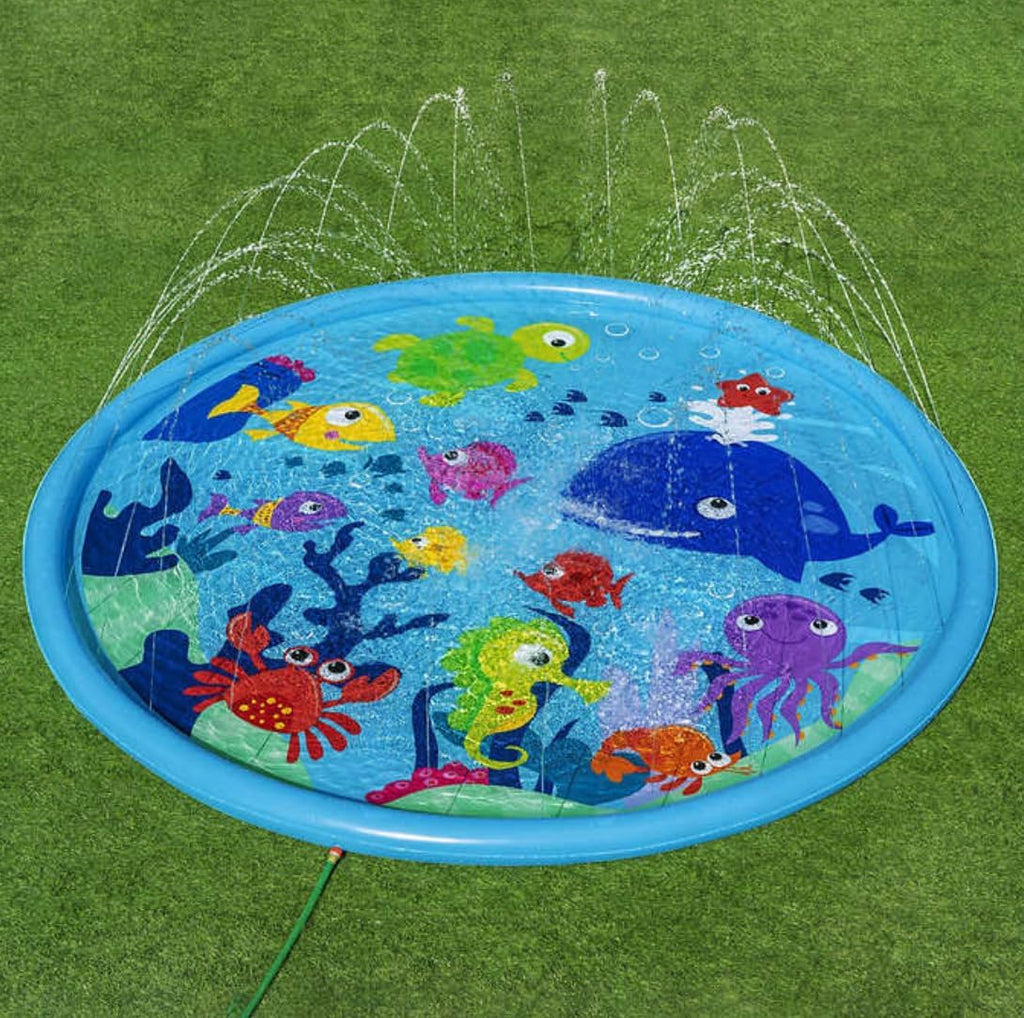 Bestway H2OGO! Under The Sea 10' Splash Pad (Under The sea, Animal Floor Print), Blue