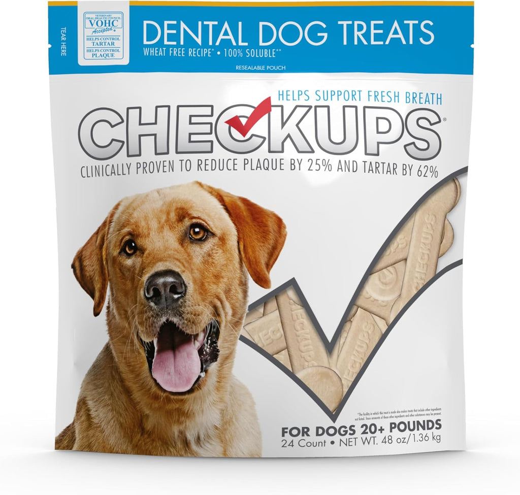 Checkups Dental Dog Treats, 24 Treats - 48 oz.