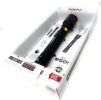 Infinity X1 7000L Dual Power Rechargeable Flashlight,7000 Lumen CREE LED with Adjustable Focus and Heat Lock