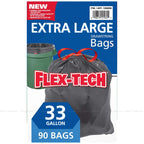 Kirkland Signature Flex-tech 33 Gallon Trash Bag, 90count, 1count