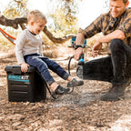 RinseKit PRO Portable Shower 3.5 Gal., High Pressure, Battery Powered, 6 Month Battery Life, Heating Options Available, Perfect for Camping, Beach, Van Life and More