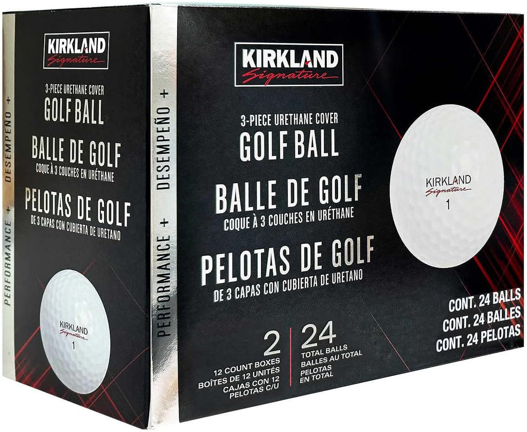 Kirkland Signature Three-Piece Golf Ball Performance Plus,Urethane Cover (24 Count)