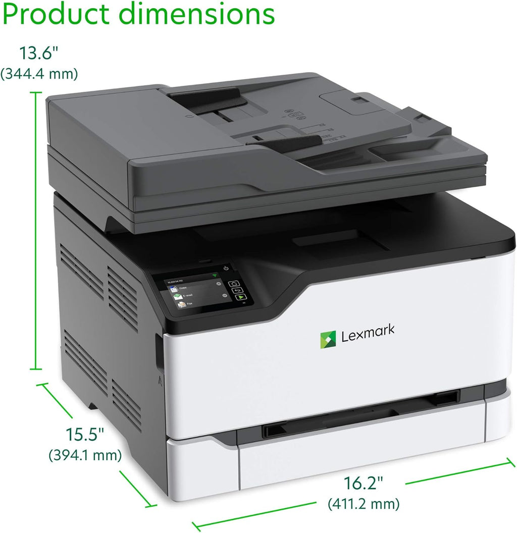 Lexmark MC3224adwe Color Multifunction Laser Printer with Print, Copy, Fax, Scan and Wireless Capabilities, Two-Sided Printing with Full-Spectrum Security and Prints Up to 24 ppm (40N9050)
